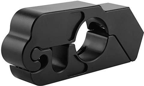 Motorradschloss, Quad Lock Motorradhalterung, MotorradgriffschlossDiebstahlsicherung für Motorräder, Universal CNC Aluminiumlegierung Motorrad Lenker Bremshebel Schloss Fahrzeugsicherheit(Schwarz)