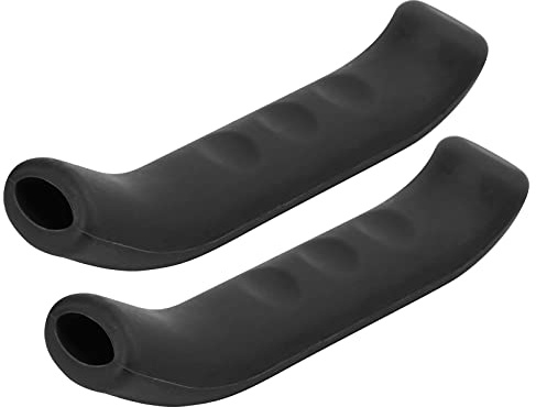 SUNGOOYUE Copri Leva per Manubrio del Freno della Bicicletta, 1 Paio di Manicotti del Manico del Freno per Bici in Silicone Copri-leva del Freno per Bici da Strada (Nero)