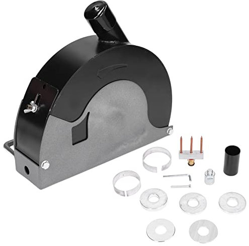 Meuleuse d'angle électrique, Q‑230F Meuleuse d'angle 9 pouces Coupe anti-poussière pour 230 Rainurage de lame de scie double(Dry)