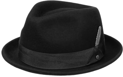 Stetson Vencaster Player Wollhut Einfarbiger Filzhut 100% Wollfilz Wasserabweisend Unisex Herbst Winter