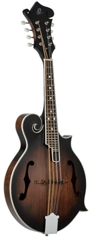 Ortega Guitars Americana Series Akustik-Mandoline, F-Style - Fichte Braun | F-Holes, 24 Bünde, Fichtendecke und Ahorn-Korpus Satin Finish Whiskey-Burst, RMF30-WB