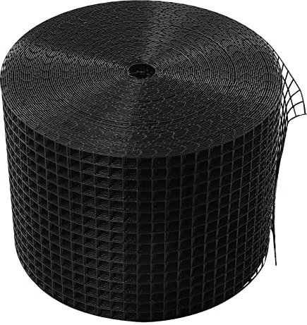 wanwanper Solar Panel Bird Guard, Solar Panel Bird Wire Mesh Guard Kit Proofing Pigeons Pest Clips Net, Black PVC Coated Mesh&Clip Kit for Solar Panel Pigeon Protection Bird Proofing (6in*100ft)