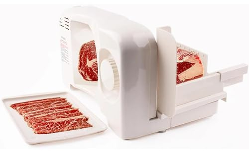 McbeAn Cortadora De Carne Eléctrica, Picadora De Rollos De Cordero, Ajuste De Espesor De 1-15 Mm, Plegable Y De Almacenamiento, No Ocupa Espacio, Motor De Cobre Puro, para Rebanadas De Carne