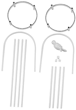 Yardenfun 1ensemble Support De Plantes Grimpantes Forgé Rack De Jardinage pour Extérieur Hauteur Couleur Blanche Pratique Et