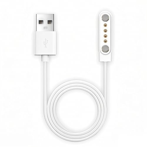 Annlpoy Magnetic Chargeur Montre Connectée Universel,4 Pôles 2,54mm USB