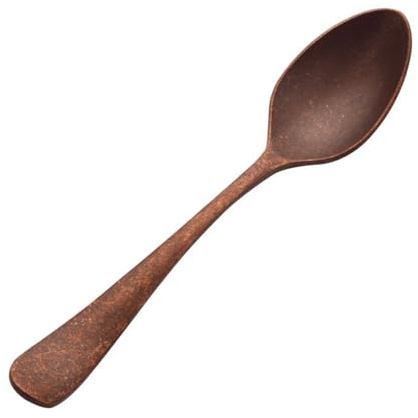 Purecopper Vintage-Teelöffel, handgeschmiedeter Kupferlöffel im Used-Look für Zuhause und Restaurant, stilvolles Küchenzubehör aus Kupfer (1)