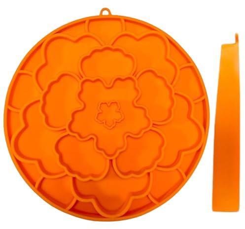 Mimoqk - Alfombra de lamiendo para perros, plato de alimentación de | silicona de doble cara para cachorros para mascotas, lento interactivo con tazas fuertes, lamiendo para