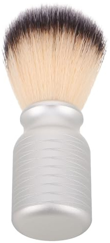 OUNONA Pinceau à Mousse à Raser pour Hommes Blaireau de Voyage Synthétique Doux Poils Extra-Doux pour Peaux Sensibles Applicateur de Crème à Raser Outil de Soin Visage Portable pour