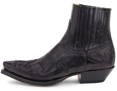 PSNKLMM Western Cowboy stövlar för män kvinnor storlek 35-48 broderi design spetsiga skor herr ankel