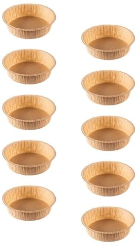 ARUNASO tortiera Teglie for torte usa e getta in carta da 10 pezzi Piatti for torte usa e getta for teglie da forno for una facile pulizia (16 cm) teglie da forno