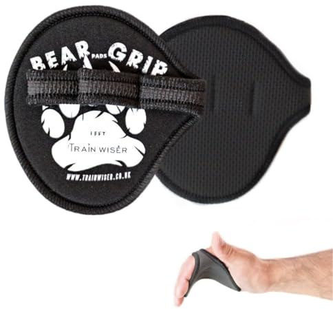 BEAR GRIP (Neoprene – alternativa igienica ai guanti da palestra per sollevamento pesi – (nero)