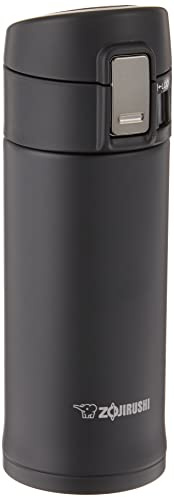 Zojirushi SM-KHE36BA 0.36-Liter Stainless Steel Travel Mug, 12-Ounce, Black
