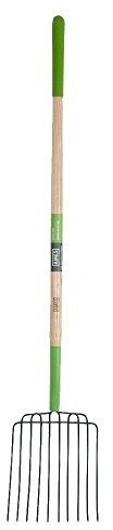 AMES 2826300 10-Tine Welded Steel Bedding Fork with Hardwood Handle, 61-Inch