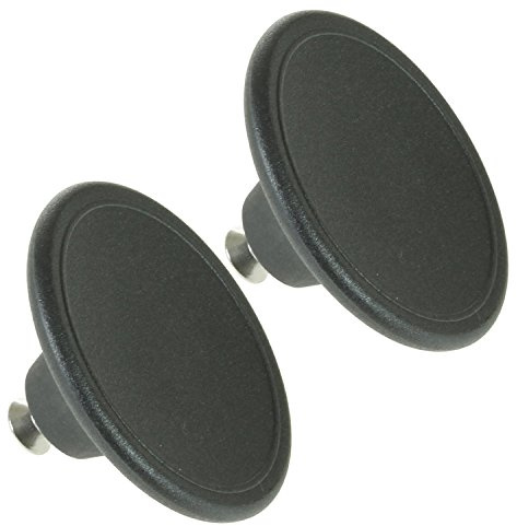 SPARES2GO 4.5cm Small Handle Lid Knob for Le Creuset Casserole Pot/Dish/Saucepan (Black, Pack of 2)