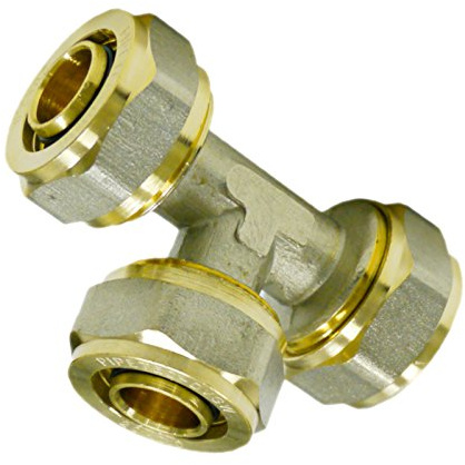 Schraub-Fitting T-Stück i/i/i 32 x 3,0/16 x 2,0/32 x 3,0 mm