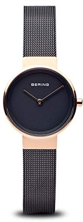 Bering Damen Quarz Uhr | Armbanduhr 26 mm Edelstahlgehäuse und Zifferblatt | Milanaisearmband | Saphierglas | 3 ATM | 14526