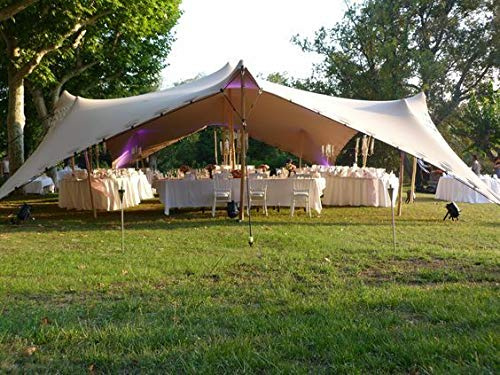 Wasserdichtes Stretchzelt für kommerzielle Hochzeiten und Events, Terrassen, Höfe, Beduinen, Größe 6,1 x 4,6 x 3 m