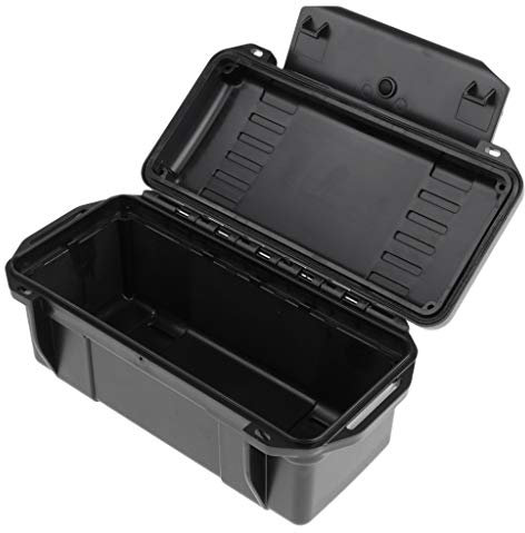 Perfeclan Multifunktion Angelkoffer Leer Werkzeugkisten Schutzkoffer Outdoor Aufbewahrungsbox, Schwarz