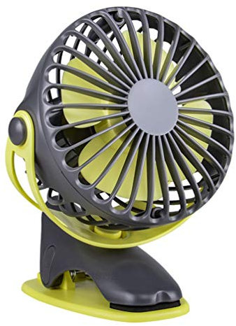 QREZ Mini Ventilateur De Table, Petit Ventilateur Portable Ventilateur USB Chargeur De Bureau 4000mAh Mini Ventilateur Extérieur De Bureau Portable pour Bureau À Domicile,Gris