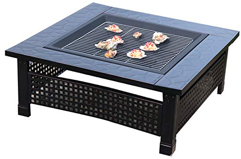 Picknick-holzkohlegrill im Freien, 3 in 1 Multifunktional Heißer Holzkohlegrill aus Robuste Stahlkonstruktion, Wiederverwendbares Grillplatten-set für Picknick, Festivals, Camping und Party,Upgraded,B