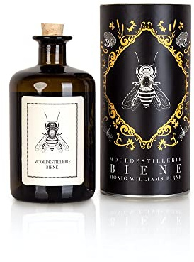Moordestillerie Biene edler Williams-Christ-Birnenbrand mit Honig verfeinert - in Geschenkdose (1 x 0,5 L)