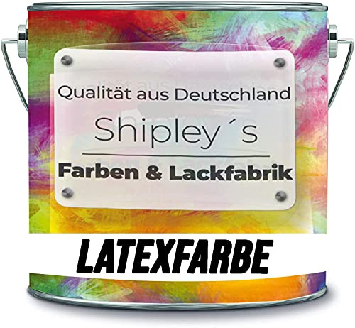 Shipley's Farben & Lackfabrik Latexfarbe Dispersionsfarbe strapazierfähige abwaschbare Wandfarbe in vielen exklusiven Farbtönen (1 l, Lind Grün)