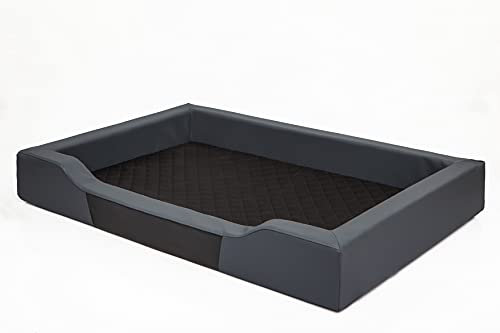 PillowPrim Hundebett Hundeschlafplatz Hundesofa Hundekissen Ruheplatz Hundematratze Hundehütte Hundeplatz Hundekorb Liegekissen 120x80 cm