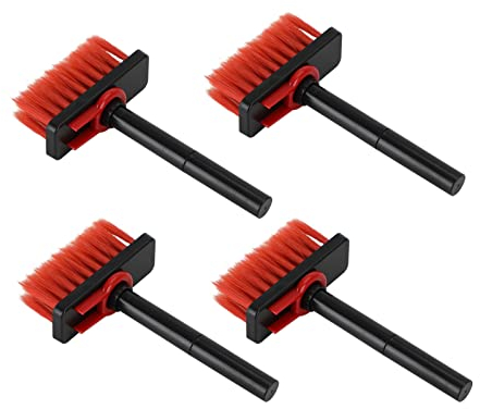 Bruce & Shark 5 IN 1 Tastatur reinigungsset Tastatur bürste Keyboard Cleaner Kit Laptop PC Earphone Tastaturreiniger Brush Key Puller 4PC schwarz-rot