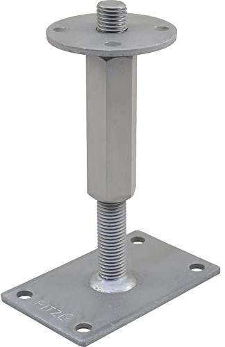 PITZL Pfostenträger Typ 10929.1000 ZiNiP beschichtet rechts/Links, Silber