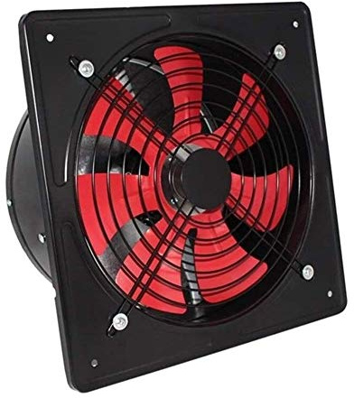 Extracteur d'air Ventilateur Industriel Ventilateur d'extracteur Industriel 250 mm 2100m3 / h, Ventilation d'échappement axial en métal Lourde à Faible Bruit