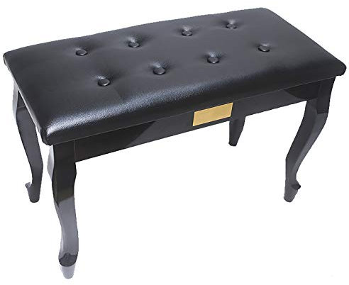 RWRAPS Klavierhocker, Klavierbank, Klavierhocker, Doppel-Duett-Musik-Keyboard-Bank mit Ablagefach, kräftige Hockerbeine, rutschfestes Matten-Design (Typ 3)