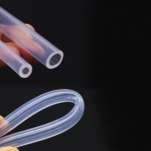 1/2/3/5 Meter transparenter Silikonschlauch, flexibler Gummischlauch, Trinkwasseranschluss, ID0,5, 1, 1,5, 2, 2,5, 3, 4, 5~10 mm, 2 Meter, 4 x 6 mm