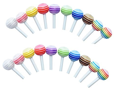 FOMIYES 25 Stück Mini-Haus-zuckerwatte-Modelle Aus Bunten Lollipop-spielzeugen Lebendige Zuckerwatte-Modelle Mit Zuckerhut-Form Für Heimdekoration Und Fotos
