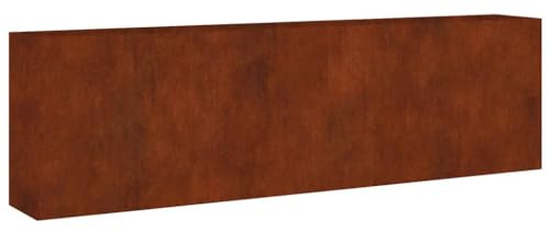 vidaXL Fioriera Rialzata da Giardino 280x40x80 cm in Acciaio Corten