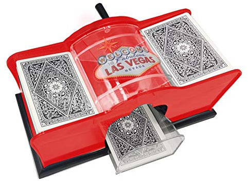 RZXBB Manuell Kartenmischmaschine - Spielkartenmischer Mit 2 Decks Für Standard-Spielkarten - Manuelle Kartenmischer Karten Mischgerät Für Spielkarten Für Home Party Club Bridge Spiel