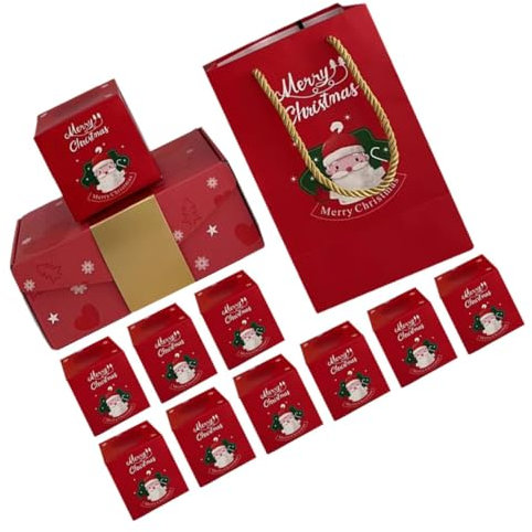 HONMEET Weihnachtliche Überraschungs-geschenkbox Bunte Pop-up Goodie Box Für Süßigkeiten Kekse Snackverpackung Festliche Hüpfbox Für Weihnachtsfeier