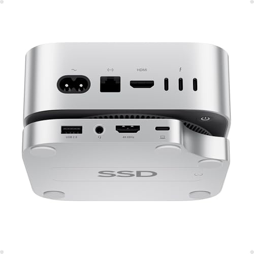 Mac mini M4 Dock mit HDMI 4K@60Hz & 8TB M.2 SSD-Gehäuse