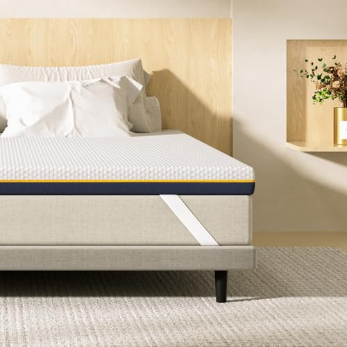 DEWINNER Matrimonial Surmatelas 180×200×7,5 cm Mousse Mémoire Gel | Doté d'une housse antidérapante lavable, rafraîchissant respirant, soutien ergonomique, certifié OEKO-TEX, doux pour la peau