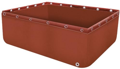 Estanque plegable de PVC con válvula de drenaje, estanque de cultivo portátil de lona para peces koi y tortugas, ideal para acuarios y jardines