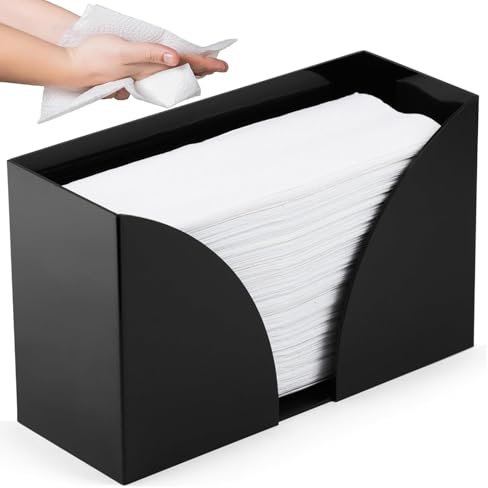 Yabauuop Dispensador De Toallas De Papel | Soporte Para Toallas De Invitados - Organizador De Servilletas De Acrílico, Soporte De Almacenamiento Para Restaurante Baño Cocina Comedor