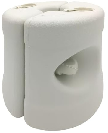 Genérico Base para Sombrilla Ponderada - Soporte Antiviento HDPE 25x25 Cm (9L), Llenar con Agua/para Terraza, Jardín O Balcón - Montaje Rápido Sin Herramientas