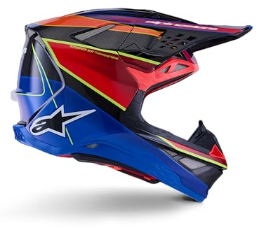Alpinestars Supertech S-M10 Era 2025 Motocross Helm, blau/rot, L (59/60)