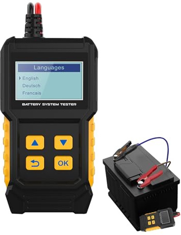 Tester De Batería De Automóvil De 12 V 24 V, Analizador De Baterías De Vehículos, Probador, Verificador De Alternadores, Diseño Compacto Y Portátil, Amplia Compatibilidad, Para Diagnósticos Rápidos Y