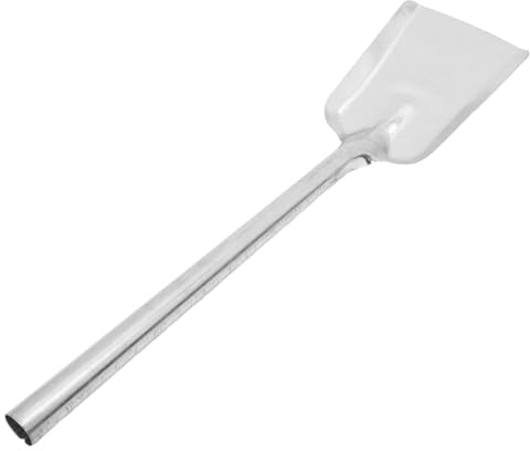 jojofuny Pala per Cenere in Metallo Manico, Pala a Mano Ergonomica Resistente al Calore, Attrezzo Multifunzione per Forni, Caminetti e Giardinaggio Domestico