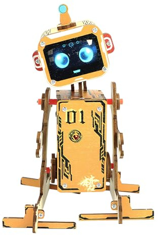 Kit di costruzione robotica - Giocattoli di apprendimento con sensore sonoro in legno, giocattolo da costruzione di robotica scienza | per amanti bambini adolescenti casa scuola classe festa dei