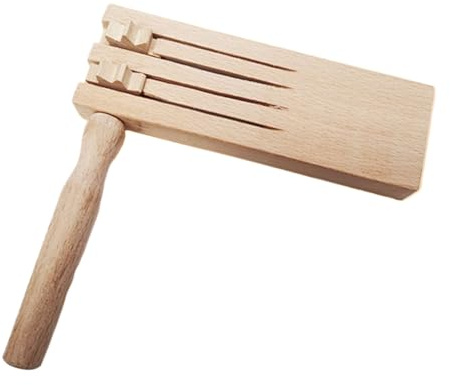 Sonajero de carraca – Sonajero de madera | Spin Noisemaker Instrumento tradicional mexicano para , Año Nuevo, eventos deportivos, madera Matraca, percusión, manivela