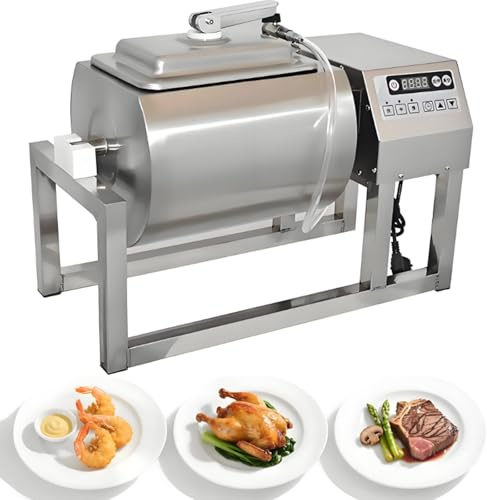 18 L kommersiell marinator för köttrum, 9 kg kapacitet, snabb marinering, dubbelriktad rotation, 3 hastigheter, rostfritt stål för catering kök
