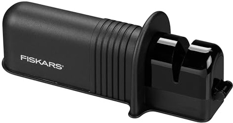 Fiskars Axe and Knife Blade Sharpener - Outdoor and Backyard Tools - Black