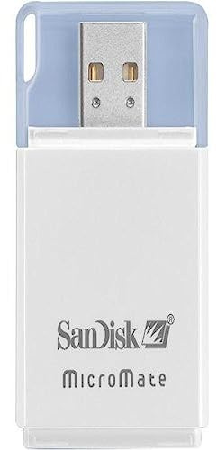 Sandisk MicroMate Reader USB 2.0 Blanco Lector de Tarjetas de Memoria - Lectores de Tarjetas de Memoria (MS Duo,MS Pro Duo, USB 2.0, Blanco)