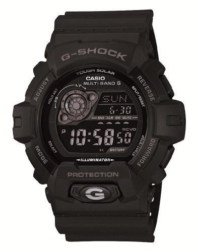 G-Shock Casio Men's GW-8900A-1 Tough Solar Atomic Watch, Black, GW-8900A-1
